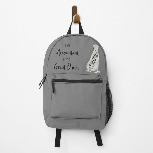 Item preview, This Accountant Loves Great Danes | White / Black Spotted designed and sold by Little Fuzz Shop.