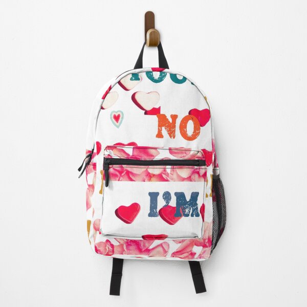 Item preview, I’m yours no returns,funny valentine quote in colors with retro hearts designed and sold by InnaMGraphic.
