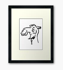 Camel funny silly cool Framed Print