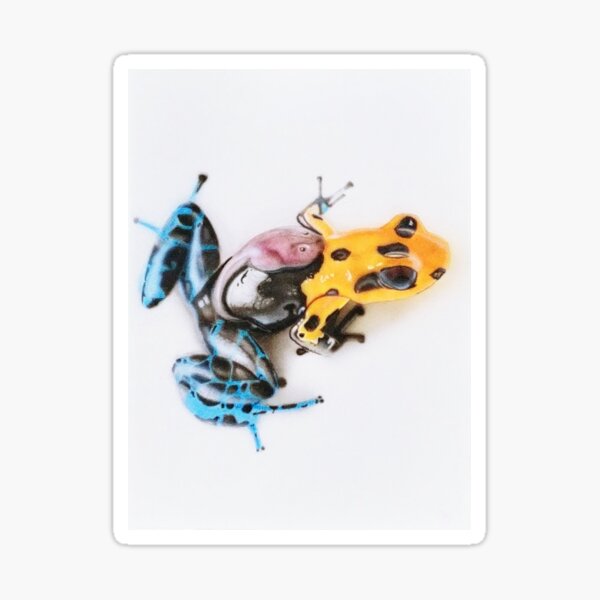 Item preview, Yellow Poison Frog - Poison Frog -  Painting  designed and sold by Shoku-Designs.