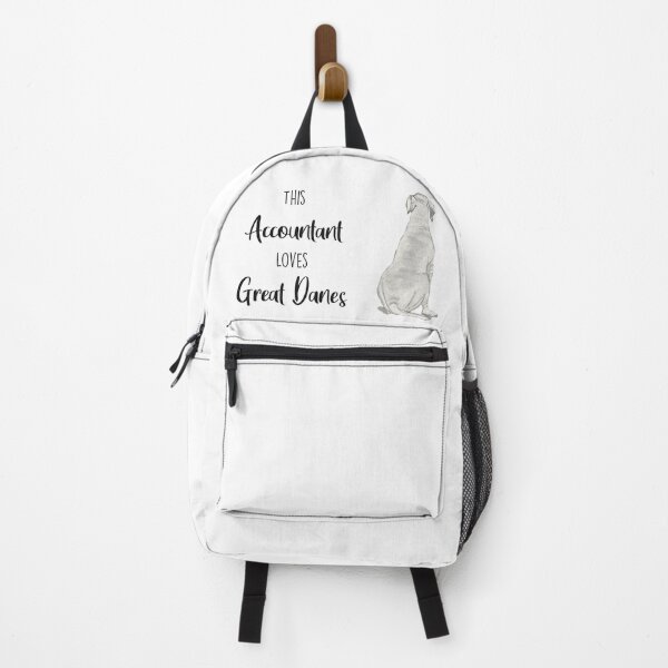 Item preview, This Accountant Loves Great Danes | White designed and sold by Little Fuzz Shop.