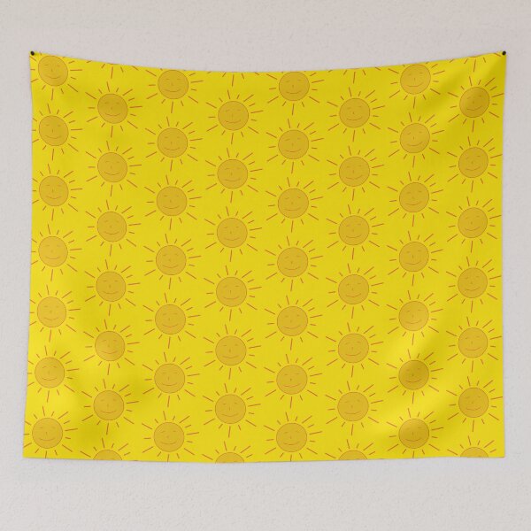 Item preview, Sol amarillo relajado y amistoso con cara de fondo amarillo designed and sold by sopfanna.