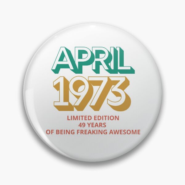 Item preview, Born in April 1973 Vintage Retro classic designed and sold by Lorets-Designs.