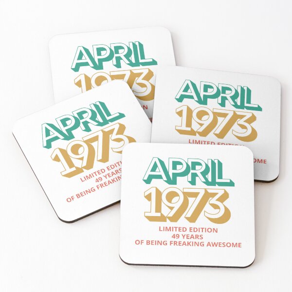 Item preview, Born in April 1973 Vintage Retro classic designed and sold by Lorets-Designs.