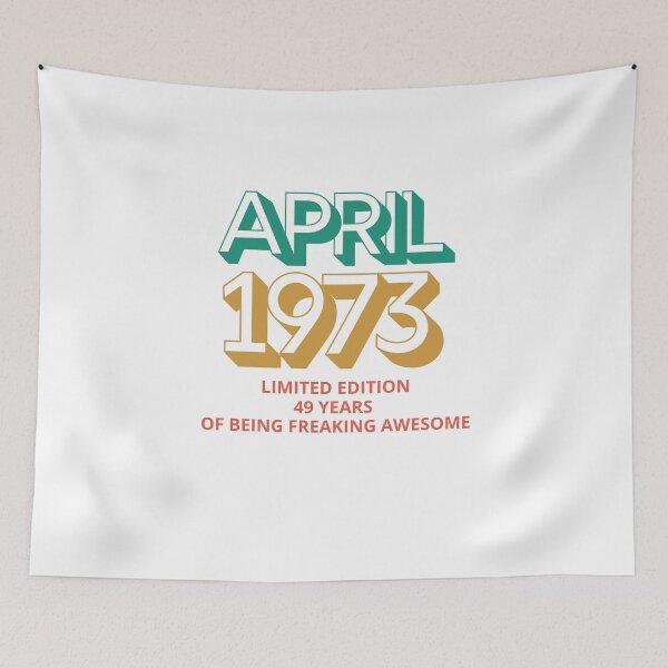 Item preview, Born in April 1973 Vintage Retro classic designed and sold by Lorets-Designs.
