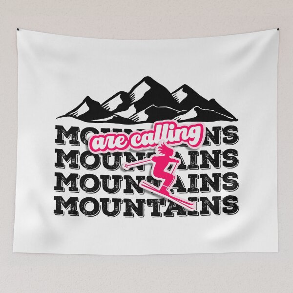 Item preview,  Skiing fan mountains are calling designed and sold by DeliriousSteve.