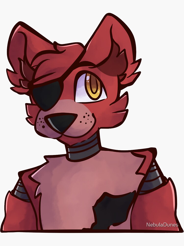 FNAF Foxy Sticker Sticker for Sale by NebulaDunes