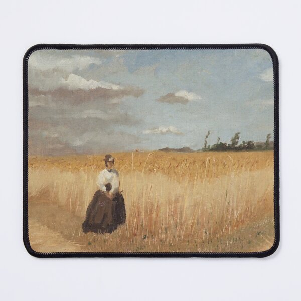 Item preview, Luis Astete y Concha "Woman in wheat field" designed and sold by FineArtLover.