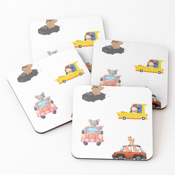 Item preview, Dog Driving Cars Pack designed and sold by ArtsySaturn.