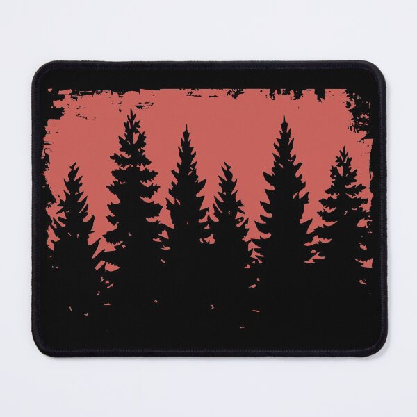 Item preview, Forest Silhouette Vintage Pastel Orange designed and sold by pallkris.