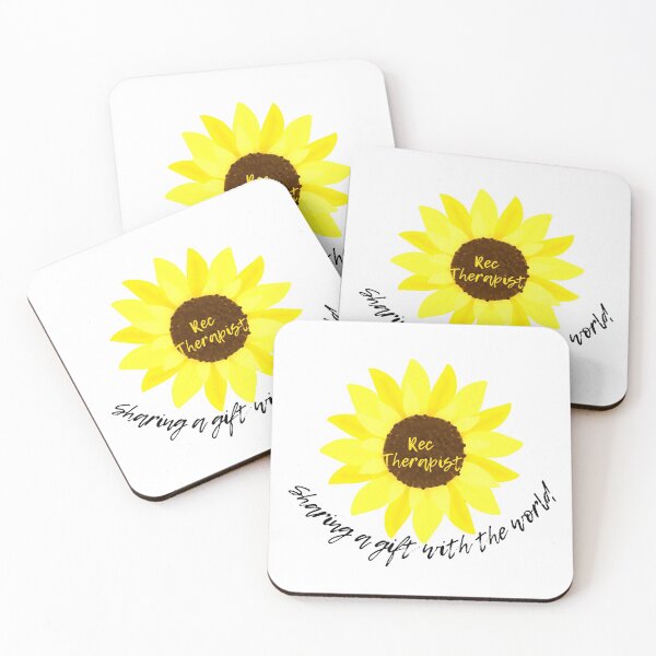 Item preview, Recreation Therapist Sunflower with Inspirational Quote designed and sold by RecOutLoud.