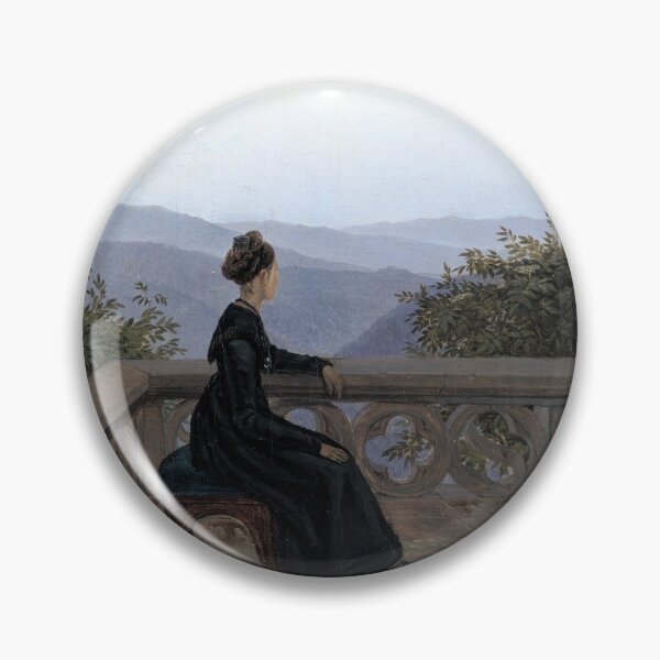 Item preview, Carl Gustav Carus "Woman on the Balcony" designed and sold by FineArtLover.