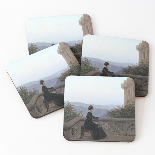 Item preview, Carl Gustav Carus "Woman on the Balcony" designed and sold by FineArtLover.