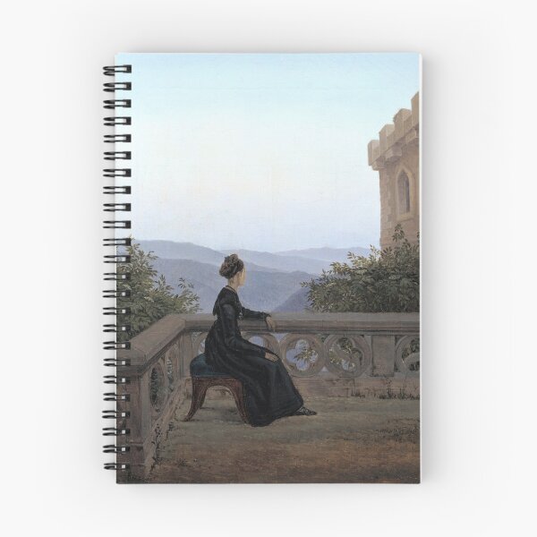 Item preview, Carl Gustav Carus "Woman on the Balcony" designed and sold by FineArtLover.