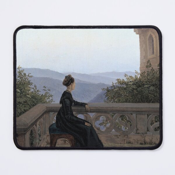 Item preview, Carl Gustav Carus "Woman on the Balcony" designed and sold by FineArtLover.