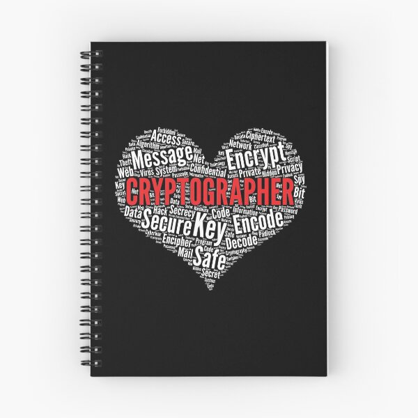 Item preview, Cryptographer Heart Encryption Design Security Programmer print designed and sold by theodoros20.