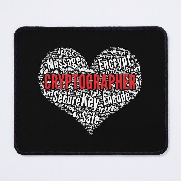 Item preview, Cryptographer Heart Encryption Design Security Programmer print designed and sold by theodoros20.