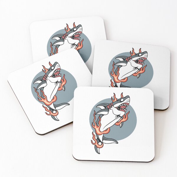 Item preview, Crazy Burning Shark designed and sold by adlook.