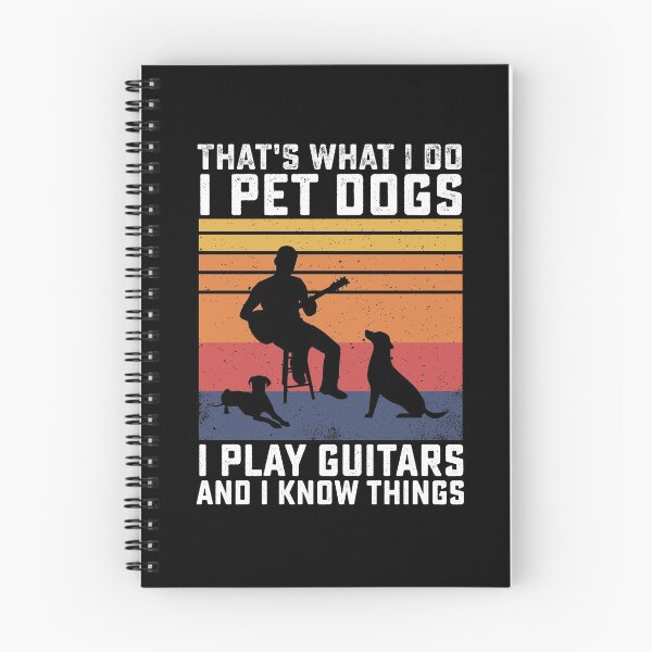 Item preview, Guitarist with Dogs - That's What I Do I Pet Dogs I Play Guitars and I Know Things designed and sold by Fleyshop.