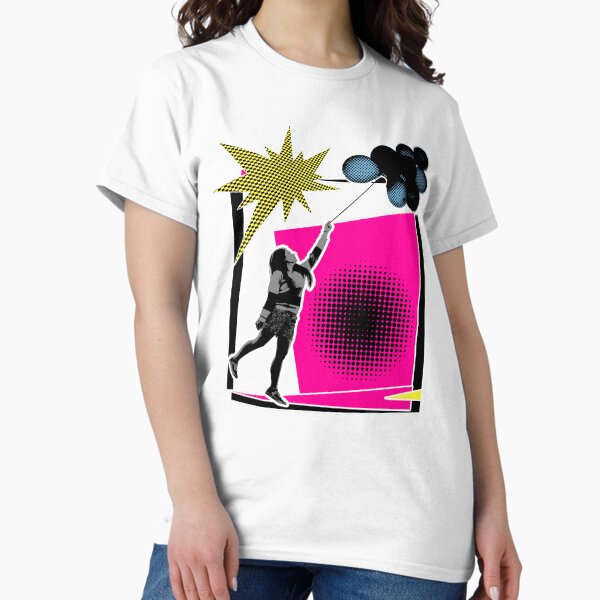Aperçu de l'œuvre Fille de Ballon Pop Art Vintage des années 90 créée et vendue par belugastore.