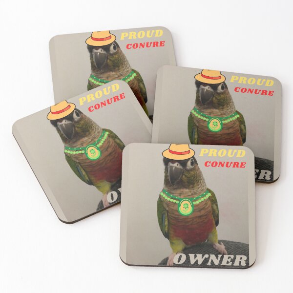 Item preview, Proud Conure Owner | Green Cheek Conure design Small Parrot | Parakeet | Parrot lover designed and sold by TatianaLG.