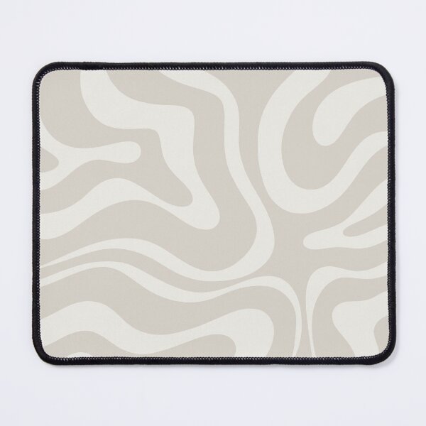 Vista previa del artículo con la obra «Liquid Swirl Modern Abstract Pattern en Light Mushroom Beige y Pale Cream», diseñado y vendido por kierkegaard.