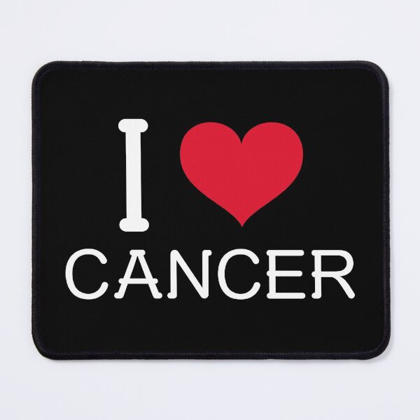Item preview, I Heart/Love Cancer Sarcastic T-Shirt/Sticker Design designed and sold by Candlewood Museum & Gift Shoppe.