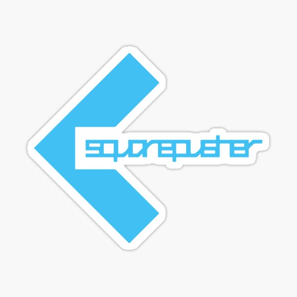 Item preview, Square Pusher Logo Aqua designed and sold by Joe-byron.
