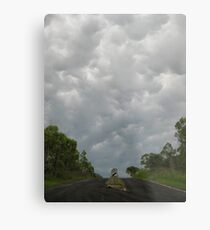 Keep Left Metal Print