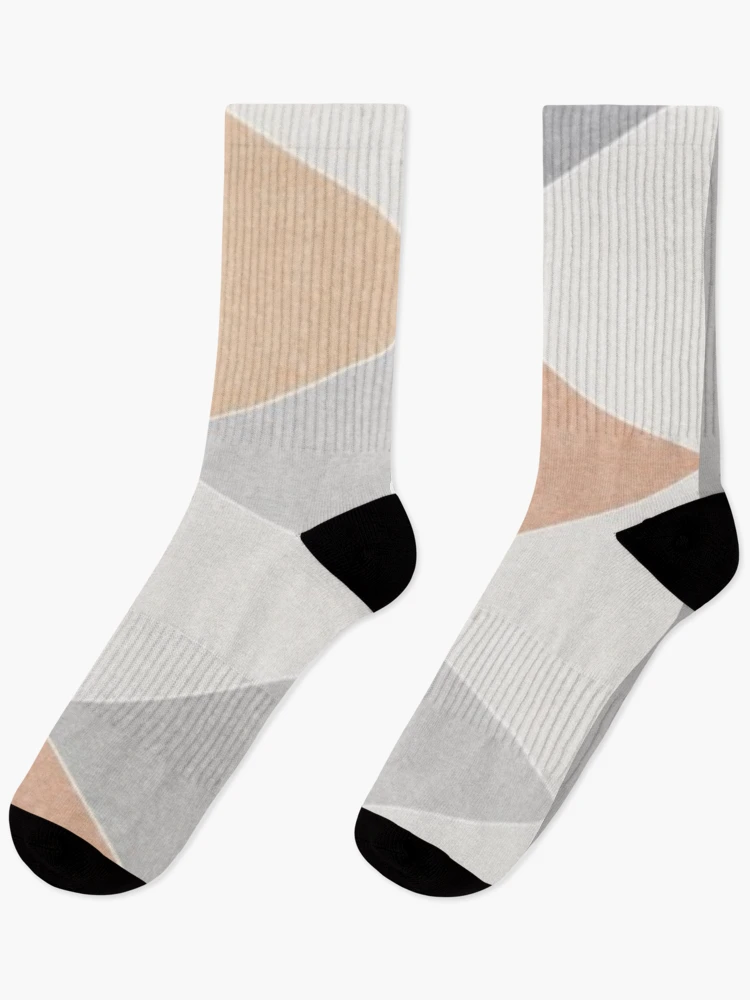 Thumbnail 1 of 5, Socks, Triangle Geo Pattern designed and sold by WearWolfDesigns.