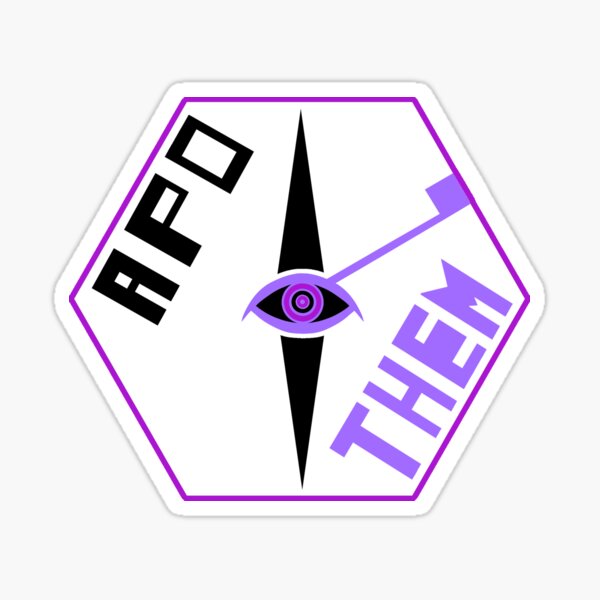 THEM subtle pin Sticker