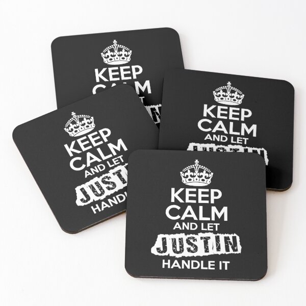 Item preview, Keep Calm and Let Justin Handle It designed and sold by andrewbrian.