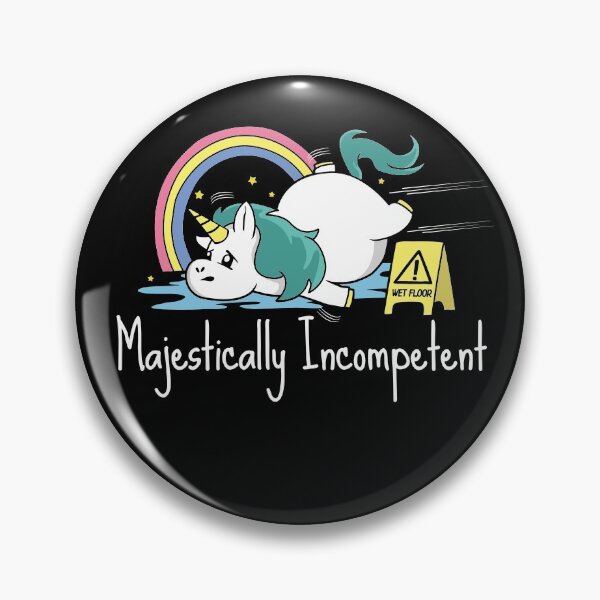 Item preview, Majestically Incompetent Funny Unicorn designed and sold by Nerd Shizzle.