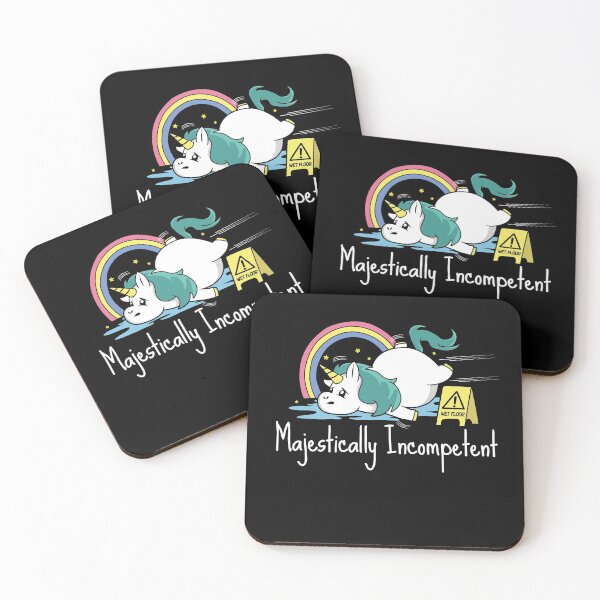 Item preview, Majestically Incompetent Funny Unicorn designed and sold by Nerd Shizzle.