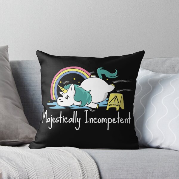 Item preview, Majestically Incompetent Funny Unicorn designed and sold by Nerd Shizzle.