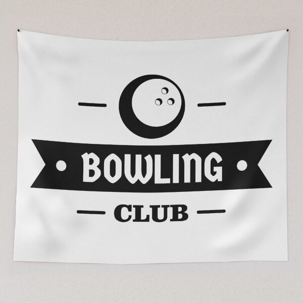 Item preview, Bowling  Club 2.0 in Black  designed and sold by patsyrosedesign.