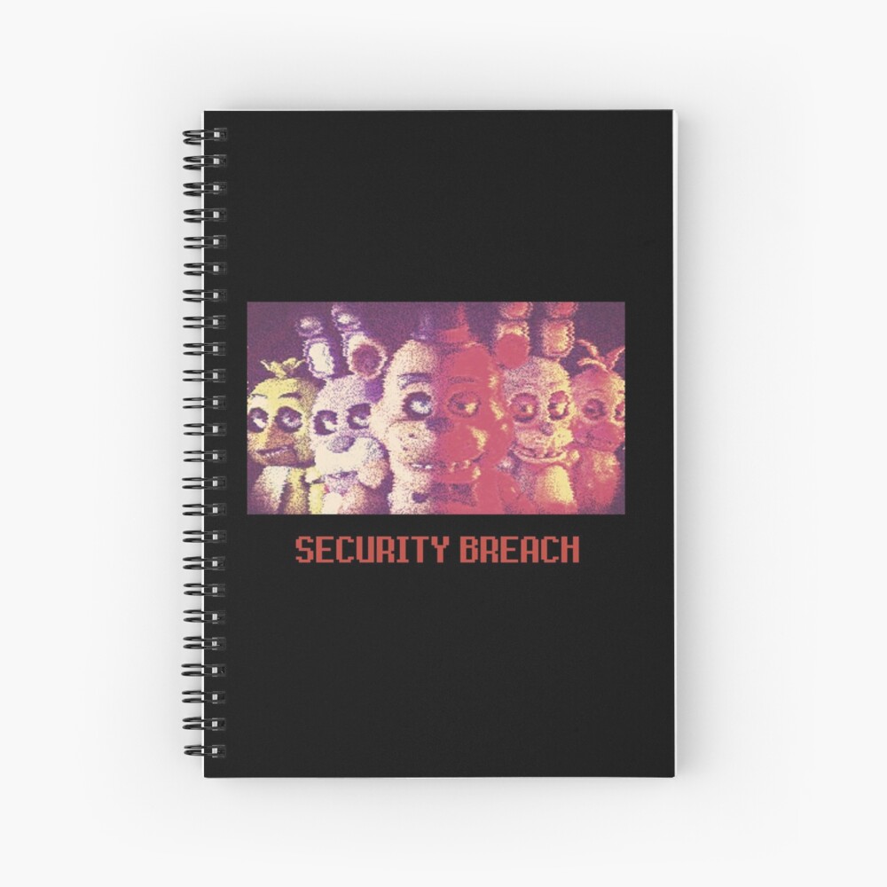 Main Animatronics: FNAF Security Breach Spiral Notebook 