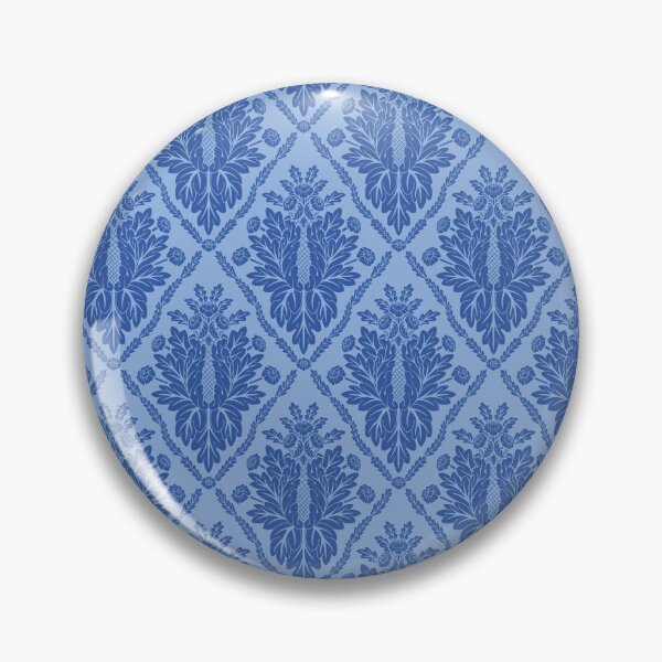 Artikelvorschau, Schlichtes Damask Muster in blau entworfen und verkauft von cat-astro-phe.