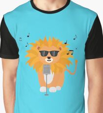 Cool music lion Graphic T-Shirt
