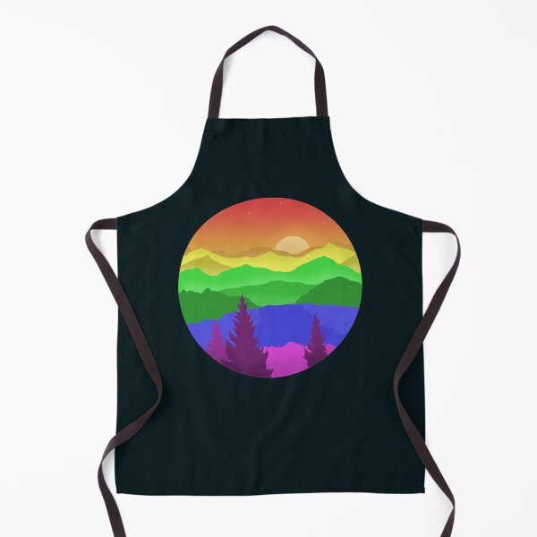 Item preview, Subtle Pastel Rainbow Mountainscape  designed and sold by AmethystArtwork.