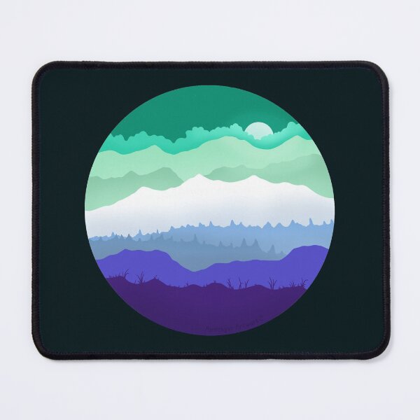 Item preview, Subtle Gay MLM Pride Mountainsape  designed and sold by AmethystArtwork.
