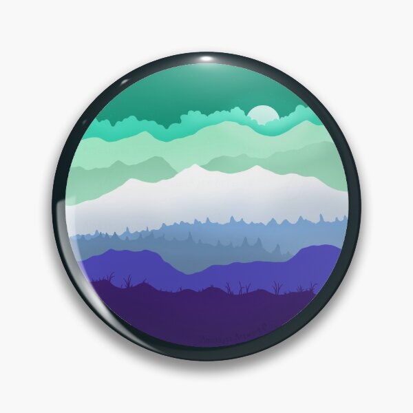 Item preview, Subtle Gay MLM Pride Mountainsape  designed and sold by AmethystArtwork.