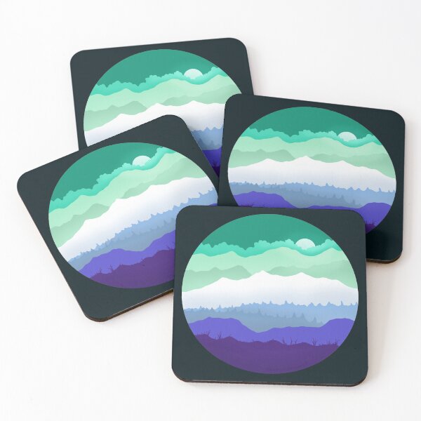 Item preview, Subtle Gay MLM Pride Mountainsape  designed and sold by AmethystArtwork.