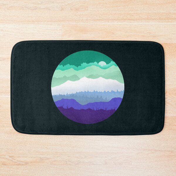 Item preview, Subtle Gay MLM Pride Mountainsape  designed and sold by AmethystArtwork.