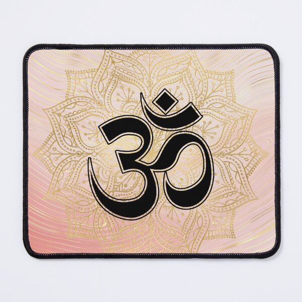 Item preview, Pink OM Mandala Art designed and sold by ThatMandalaShop.