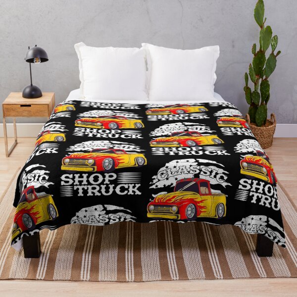 Item preview, Classic Pickup Truck Customized Vintage Shop Truck Street Rod Flag designed and sold by CharJens.