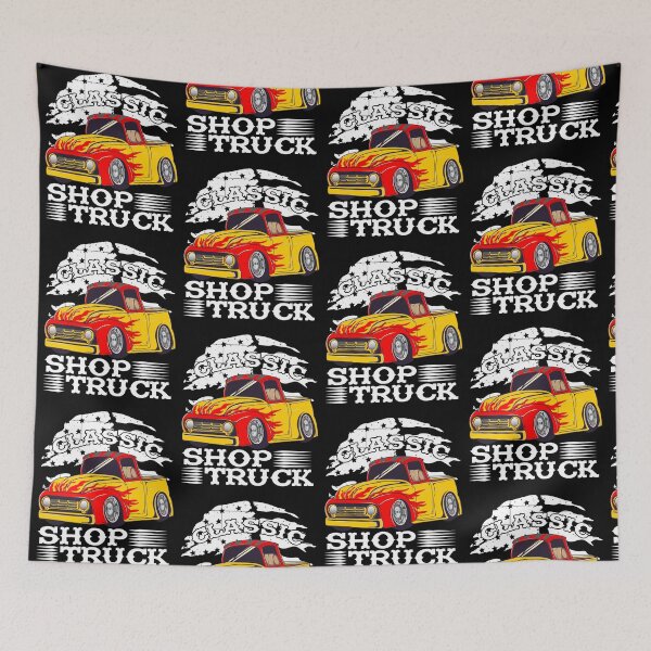 Item preview, Classic Pickup Truck Customized Vintage Shop Truck Street Rod Flag designed and sold by CharJens.