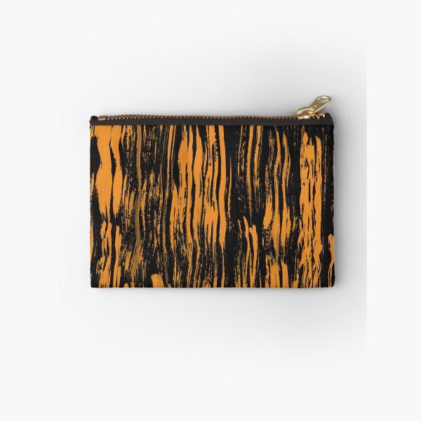 Item preview, Brush Strokes yellow ochre on black designed and sold by studioanalog.