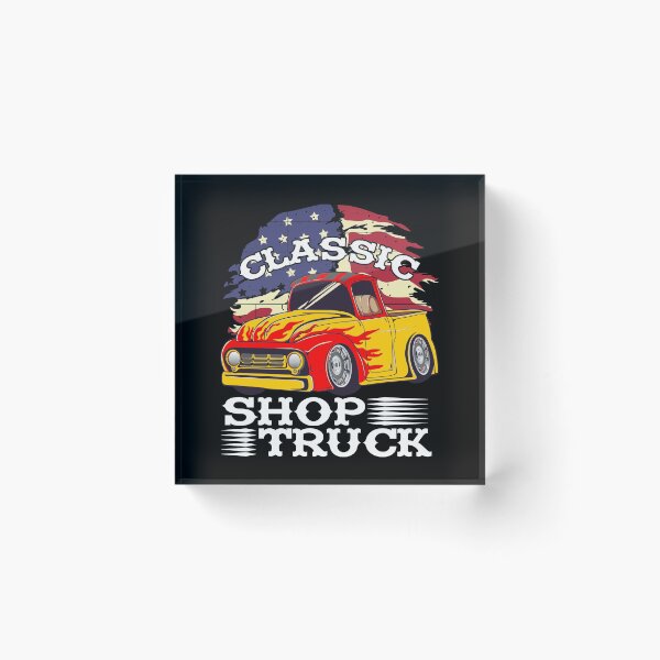 Item preview, Classic Pickup Truck Customized Vintage Shop Truck Street Rod Flag designed and sold by CharJens.