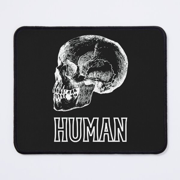 Item preview, Simply Human White Skull Self-Awareness Mindfulness Design designed and sold by LGbubble.